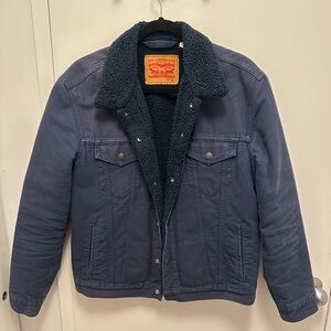 Levi's Men's Navy Blue Denim Trucker Jacket